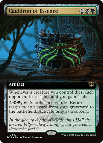 Cauldron of Essence (Extended Art) [Secrets of Strixhaven]