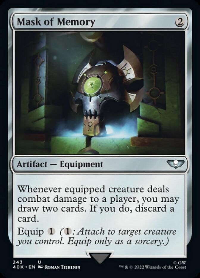 Mask of Memory (Surge Foil) [Warhammer 40,000] Magic: The Gathering