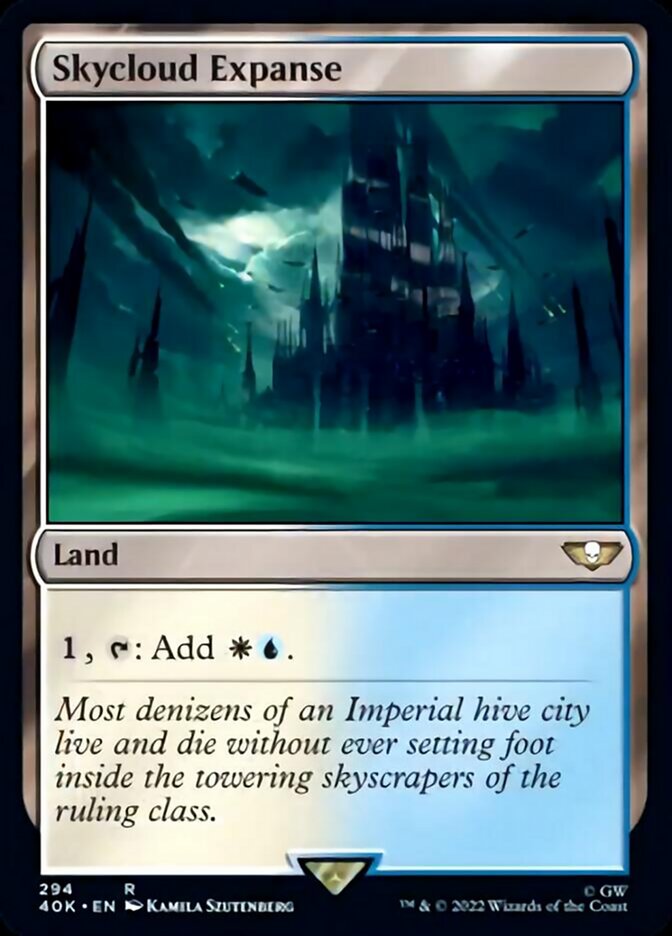 Skycloud Expanse (Surge Foil) [Warhammer 40,000] Magic: The Gathering