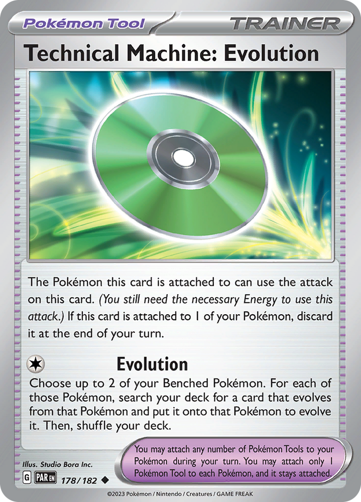 Technical Machine: Evolution (178/182) [Scarlet & Violet: Paradox Rift] - Pokemon Cards For Your TCG Needs!