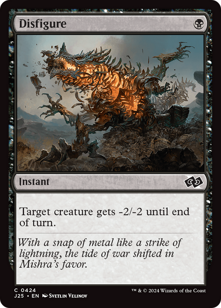 Disfigure [Foundations Jumpstart] Magic: The Gathering