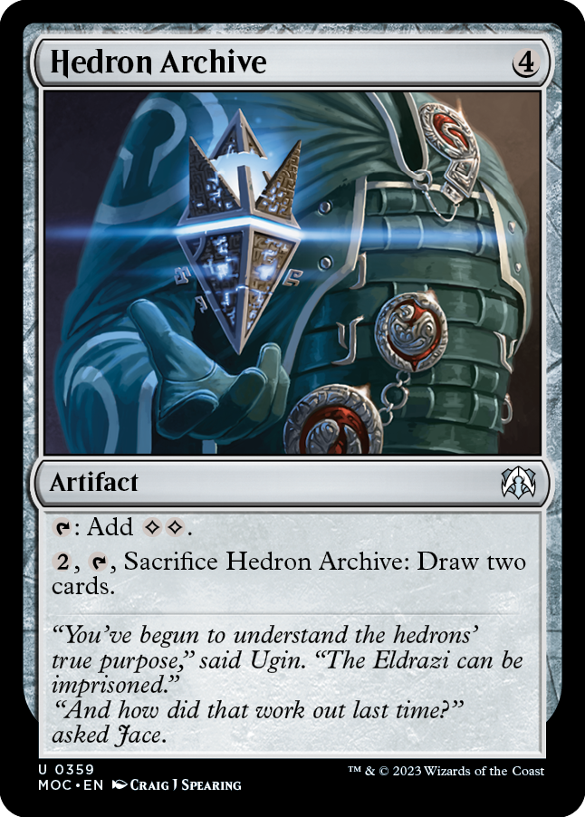 Hedron Archive [March of the Machine Commander] Magic: The Gathering