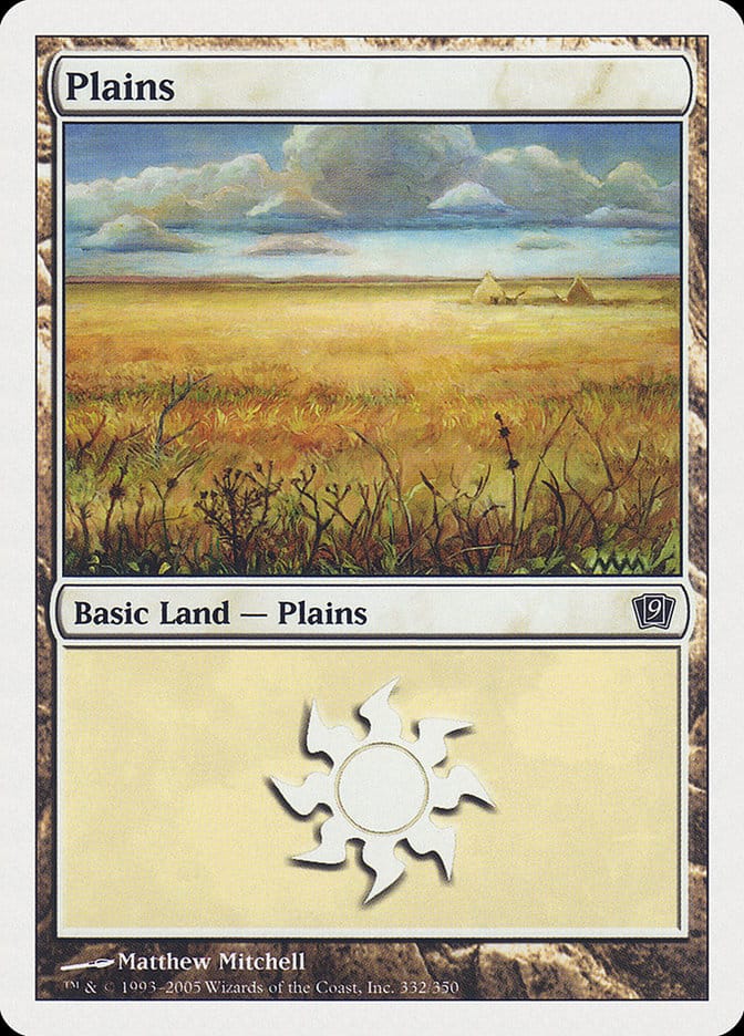 Plains (332) [Ninth Edition] Magic: The Gathering