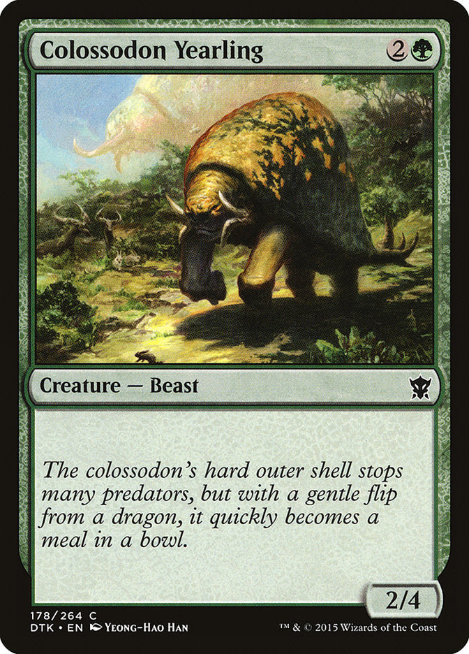 Colossodon Yearling [Dragons of Tarkir] Magic: The Gathering