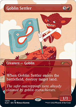 Goblin Settler (Borderless) [Secret Lair Drop Series] Magic: The Gathering