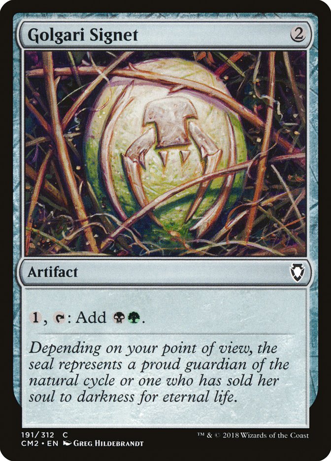 Golgari Signet (191/312) [Commander Anthology Volume II] Magic: The Gathering