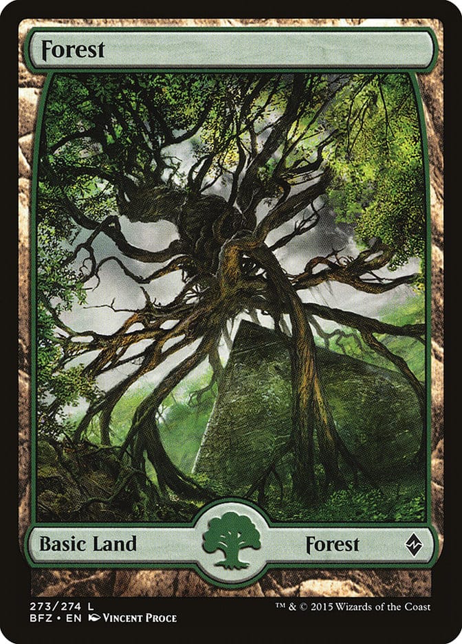 Forest (273) (Full Art) [Battle for Zendikar] Magic: The Gathering