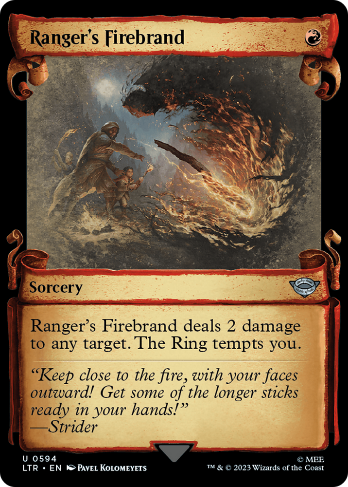 Ranger's Firebrand [The Lord of the Rings: Tales of Middle-Earth Showcase Scrolls] Magic: The Gathering