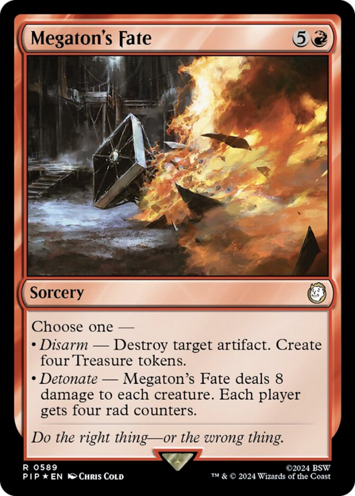 Megaton's Fate (Surge Foil) [Fallout] Magic: The Gathering