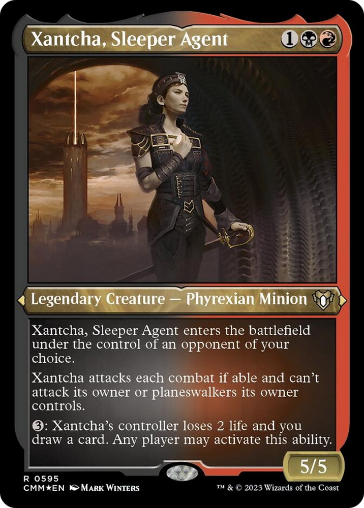 Xantcha, Sleeper Agent (Foil Etched) [Commander Masters] Magic: The Gathering