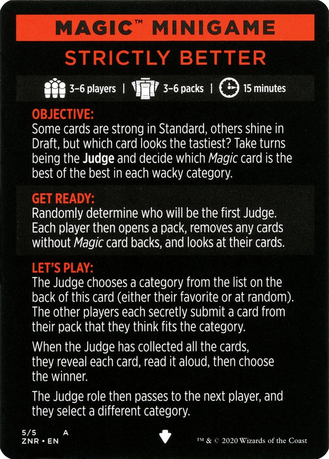 Strictly Better (Magic Minigame) [Zendikar Rising Minigame] Magic: The Gathering
