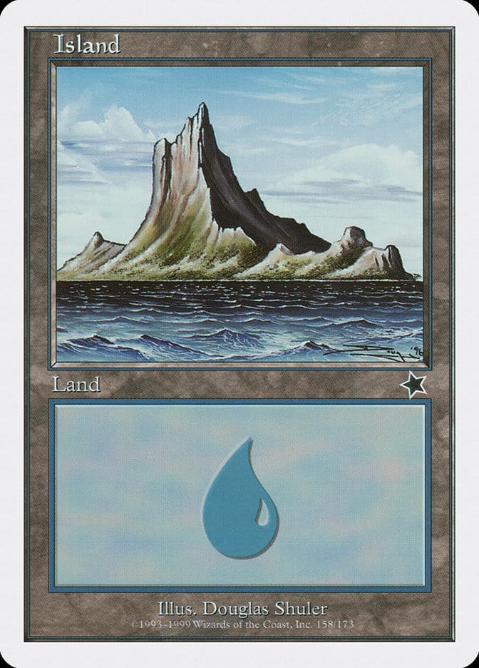 Island (158) [Starter 1999] Magic: The Gathering