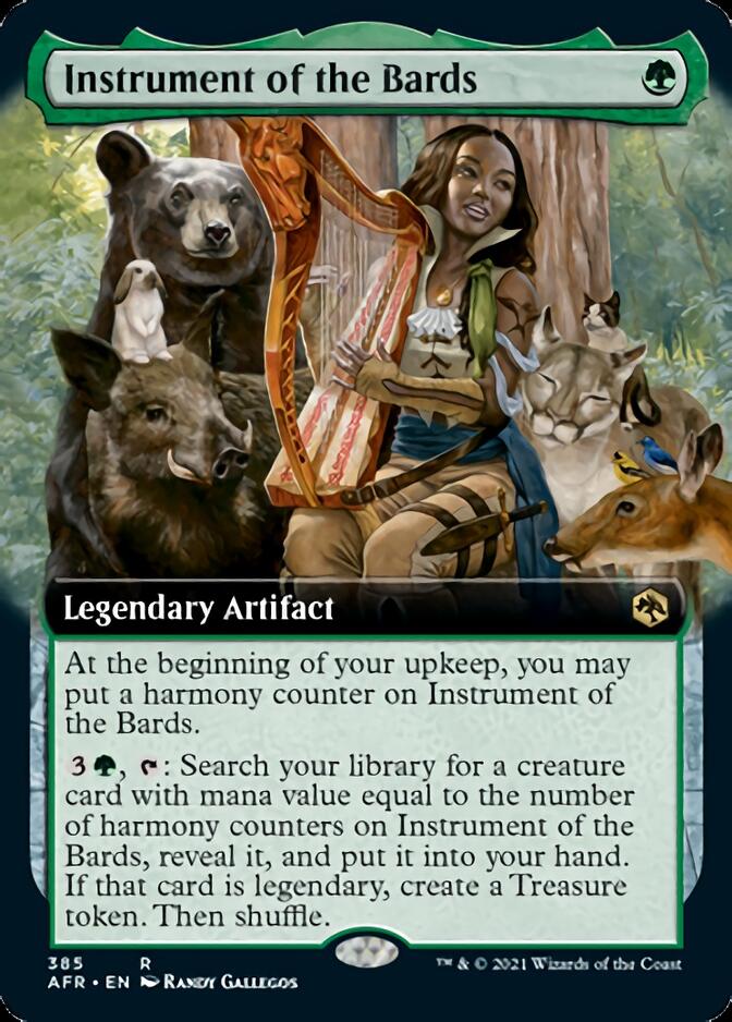 Instrument of the Bards (Extended Art) [Dungeons & Dragons: Adventures in the Forgotten Realms] Magic: The Gathering
