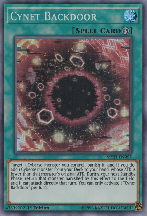 Cynet Backdoor [MYFI-EN057] Super Rare - Yugioh Cards For Your TCG Needs!