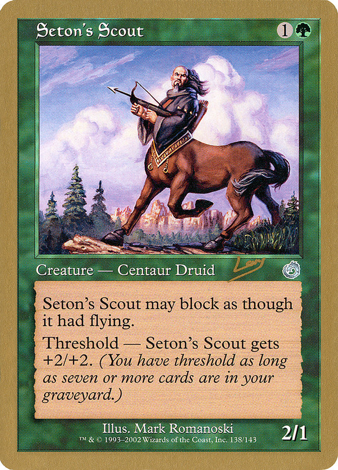 Seton's Scout (Raphael Levy) [World Championship Decks 2002] Magic: The Gathering