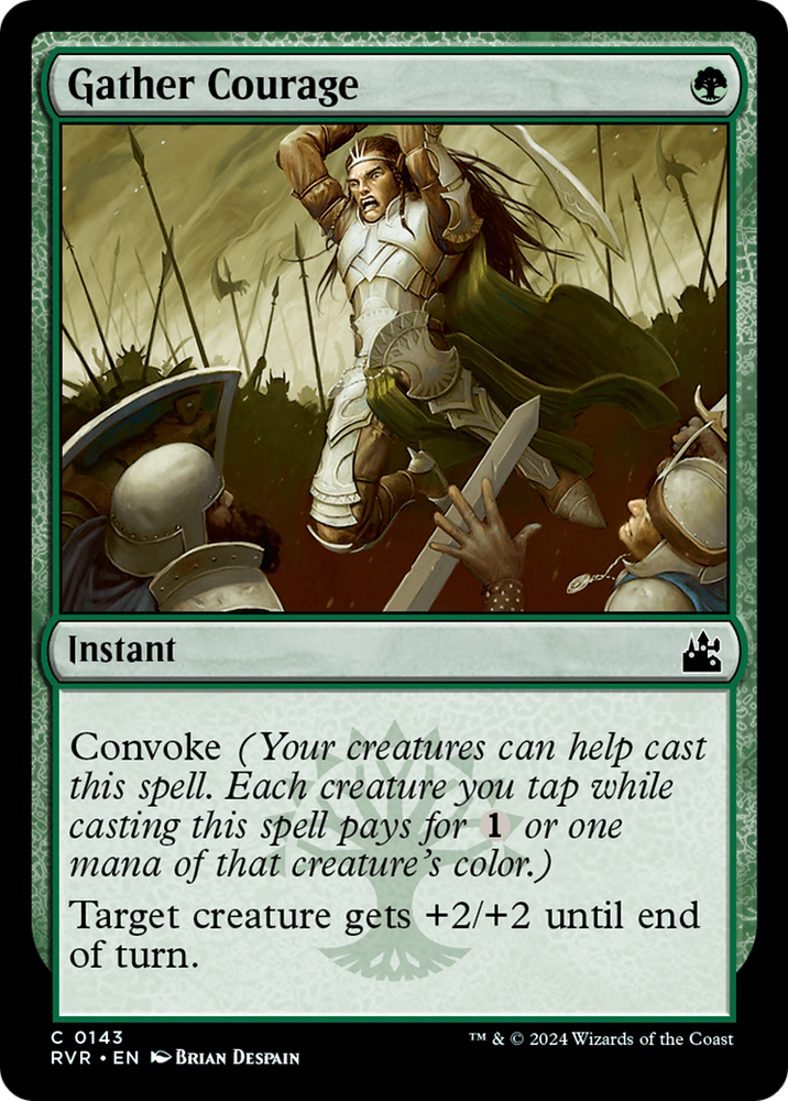 Gather Courage [Ravnica Remastered] Magic: The Gathering