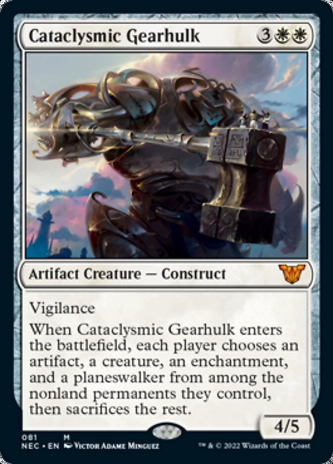 Cataclysmic Gearhulk [Kamigawa: Neon Dynasty Commander] Magic: The Gathering