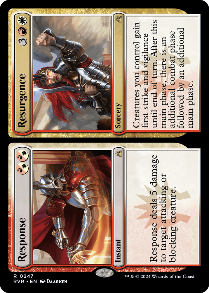 Response // Resurgence [Ravnica Remastered] Magic: The Gathering