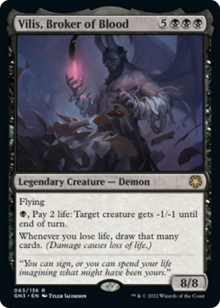 Vilis, Broker of Blood [Game Night: Free-for-All] Magic: The Gathering