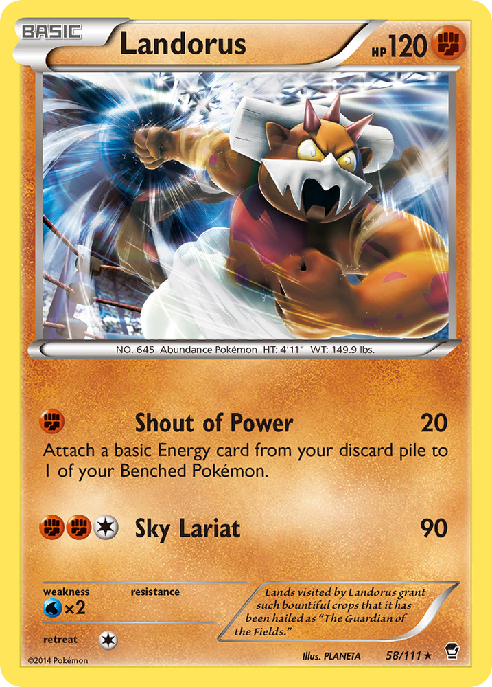 Landorus (58/111) [XY: Furious Fists] Pokémon