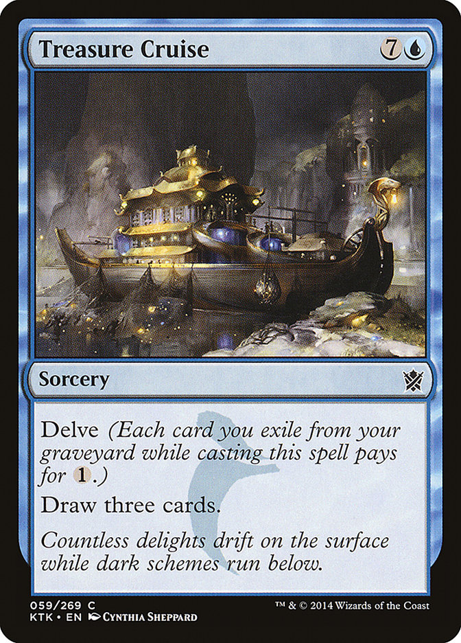 Treasure Cruise [Khans of Tarkir] Magic: The Gathering