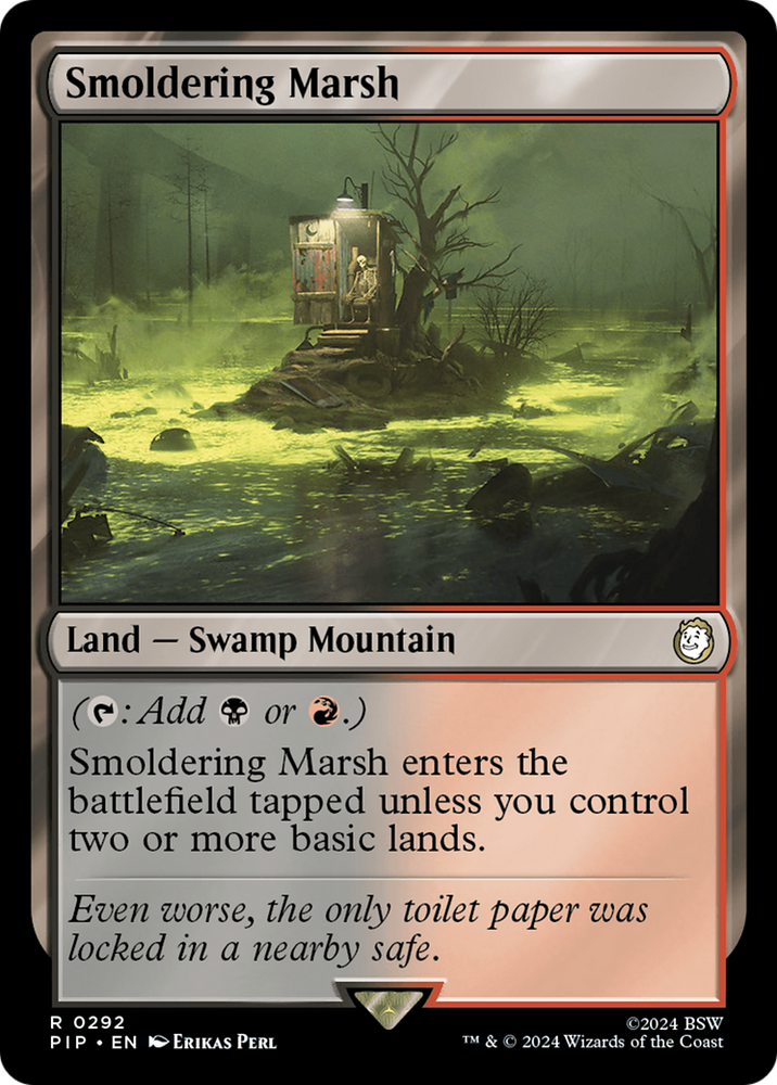 Smoldering Marsh [Fallout] Magic: The Gathering