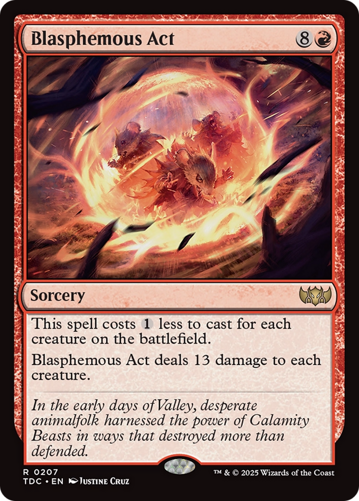Blasphemous Act [Tarkir: Dragonstorm Commander] Magic: The Gathering