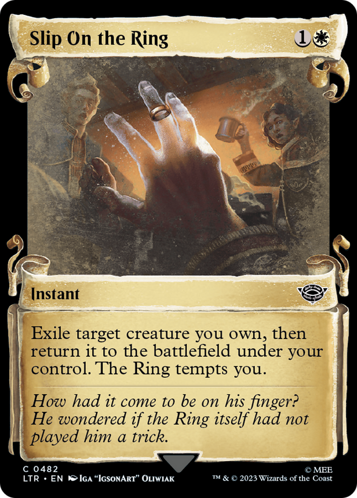 Slip on the Ring [The Lord of the Rings: Tales of Middle-Earth Showcase Scrolls] Magic: The Gathering