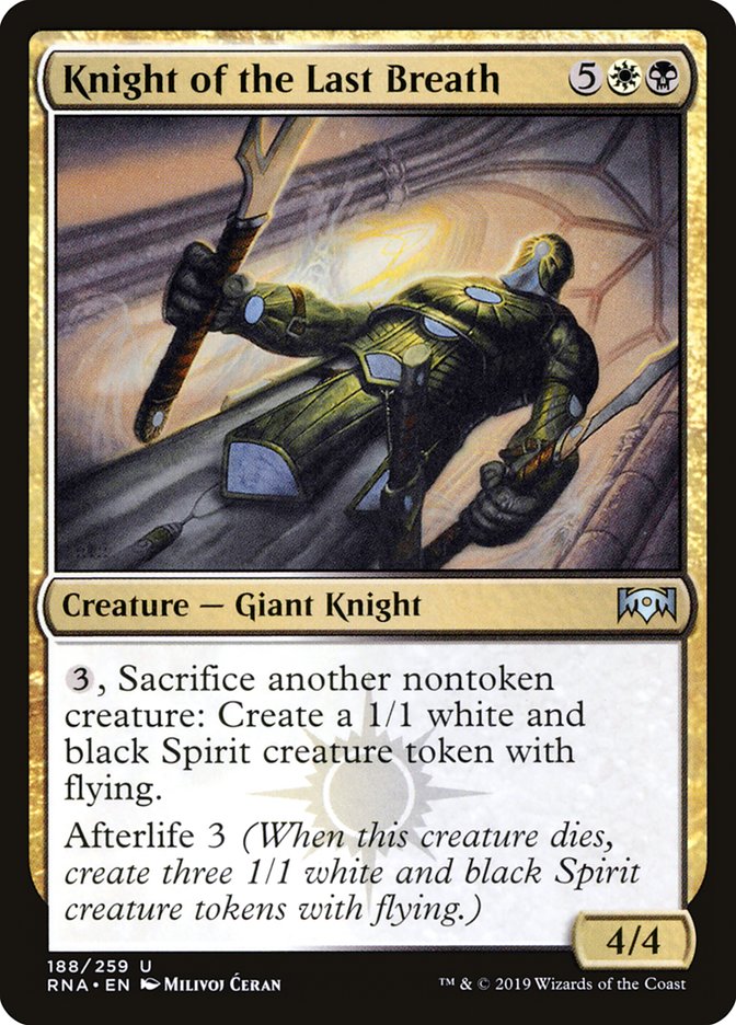 Knight of the Last Breath [Ravnica Allegiance] Magic: The Gathering