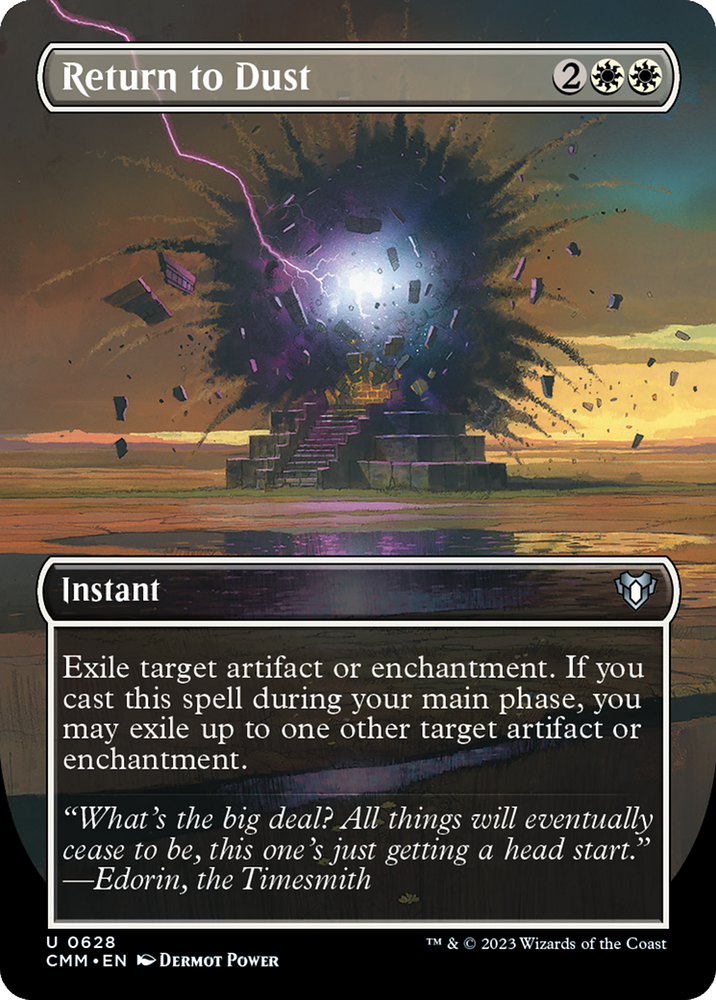Return to Dust (Borderless Alternate Art) [Commander Masters] Magic: The Gathering