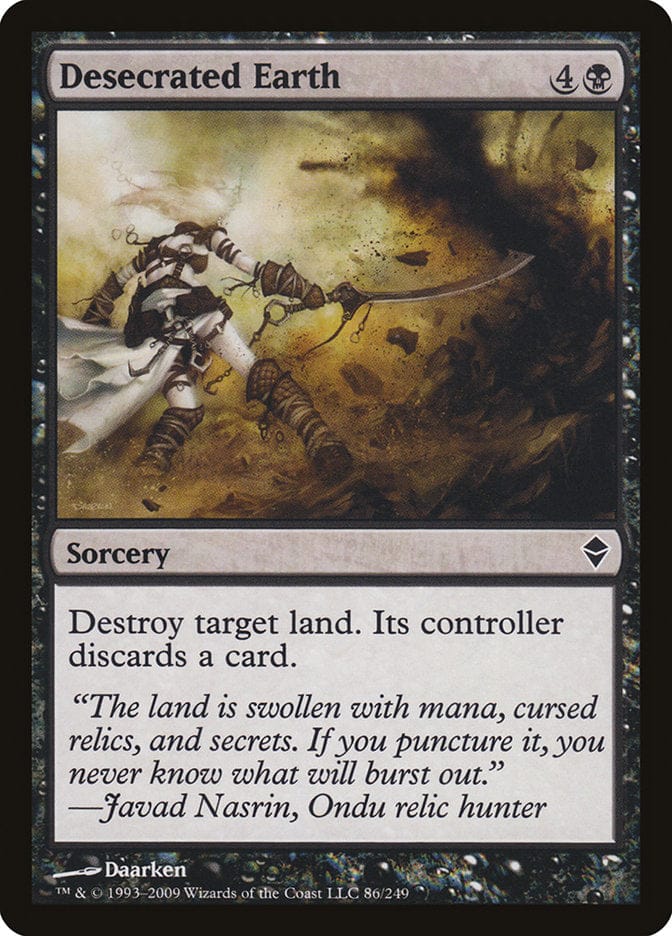 Desecrated Earth [Zendikar] Magic: The Gathering