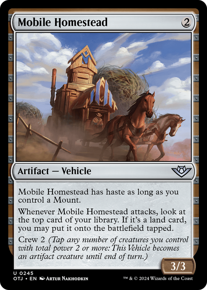 Mobile Homestead [Outlaws of Thunder Junction] Magic: The Gathering