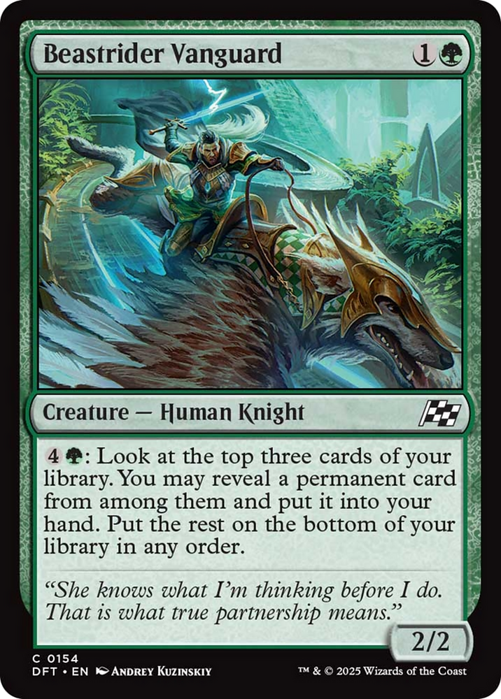 Beastrider Vanguard [Aetherdrift] Magic: The Gathering