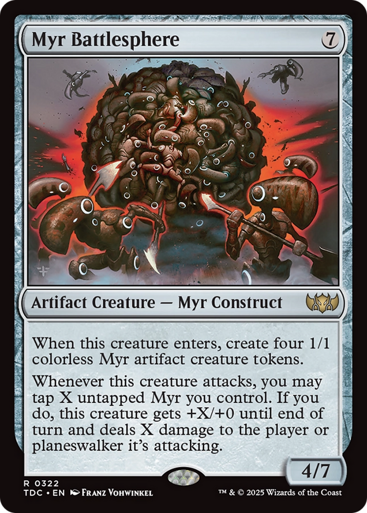 Myr Battlesphere [Tarkir: Dragonstorm Commander] Magic: The Gathering