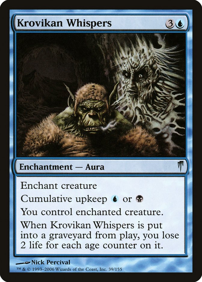 Krovikan Whispers [Coldsnap] Magic: The Gathering
