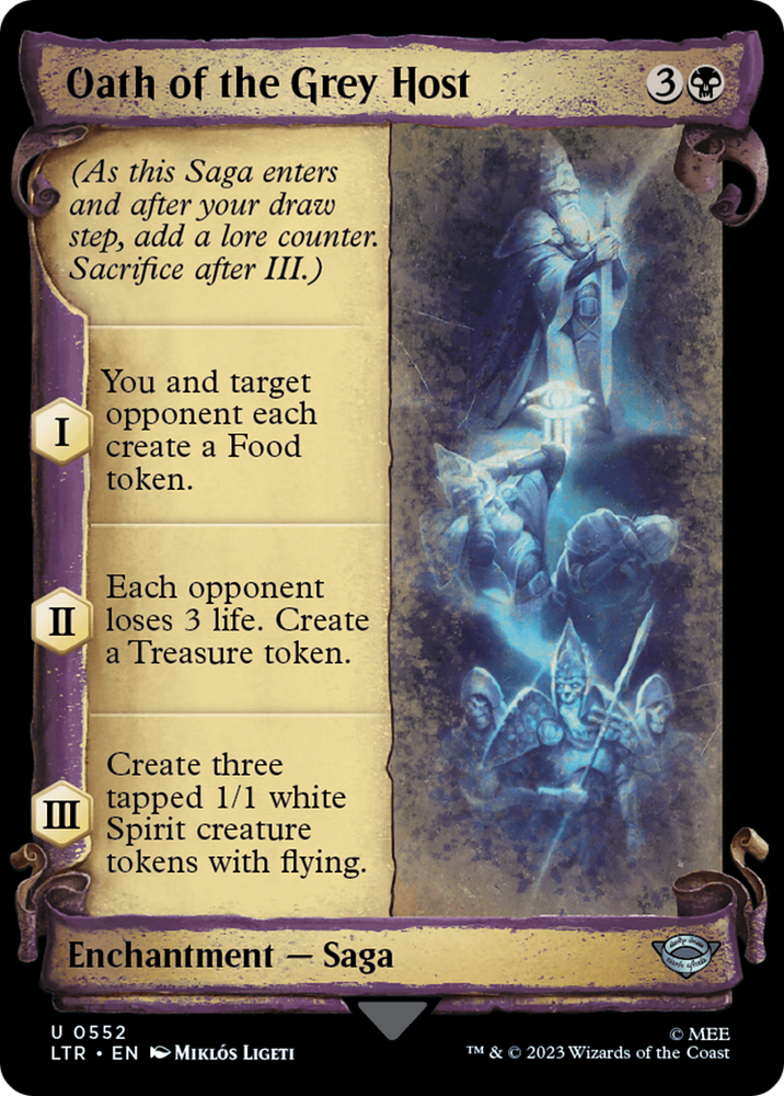 Oath of the Grey Host [The Lord of the Rings: Tales of Middle-Earth Showcase Scrolls] Magic: The Gathering