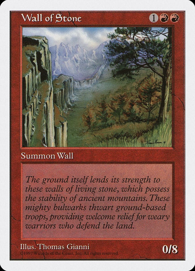 Wall of Stone [Fifth Edition] Magic: The Gathering