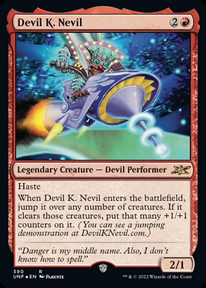 Devil K. Nevil (Galaxy Foil) [Unfinity] Magic: The Gathering