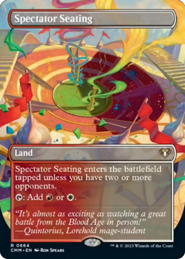 Spectator Seating (Borderless Alternate Art) [Commander Masters] Magic: The Gathering