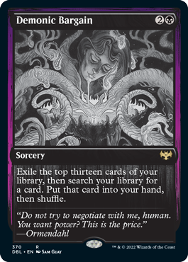 Demonic Bargain [Innistrad: Double Feature] Magic: The Gathering