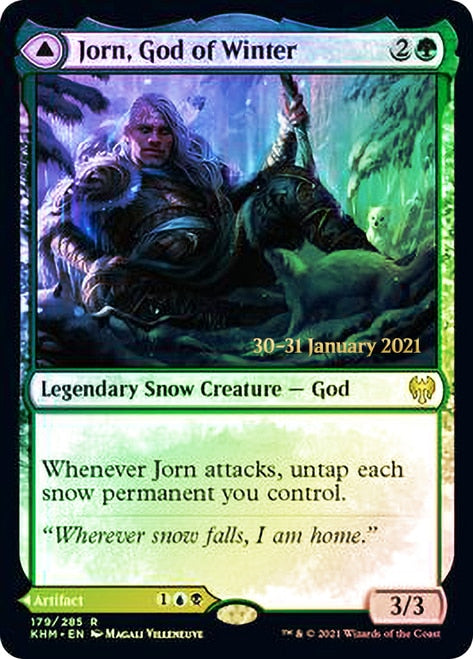 Jorn, God of Winter // Kaldring, the Rimestaff [Kaldheim Prerelease Promos] Magic: The Gathering