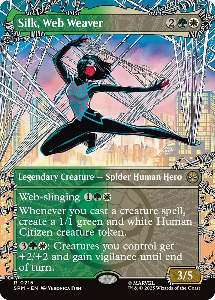 Silk, Web Weaver (Borderless) [Marvel's Spider-Man] Magic: The Gathering