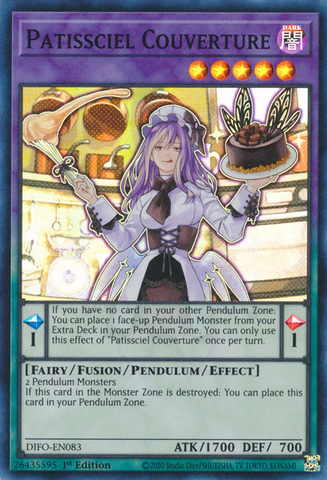 Patissciel Couverture [DIFO-EN083] Super Rare - Yugioh Cards For Your TCG Needs!