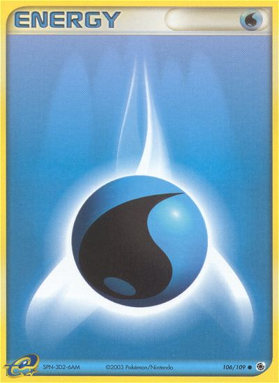 Water Energy (106/109) [EX: Ruby & Sapphire] Pokémon