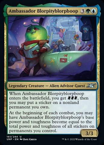 Ambassador Blorpityblorpboop [Unfinity] Magic: The Gathering