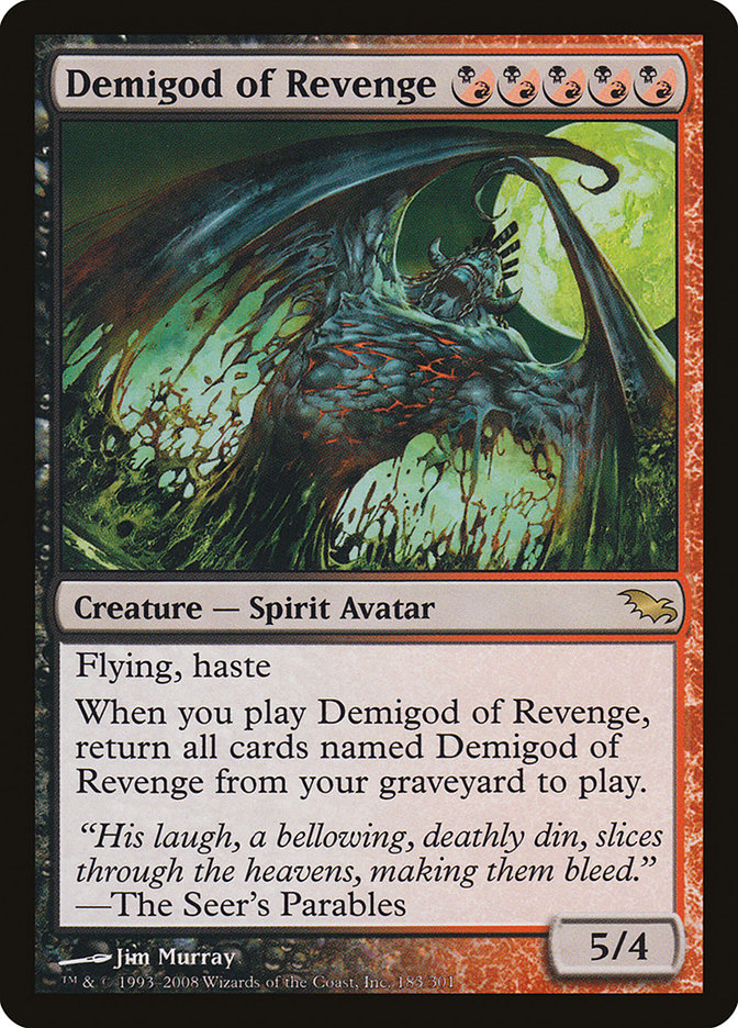 Demigod of Revenge [Shadowmoor] Magic: The Gathering