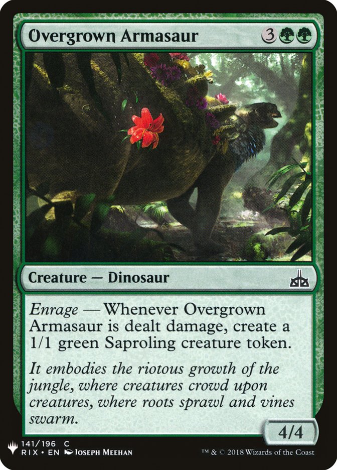 Overgrown Armasaur [Mystery Booster] Magic: The Gathering