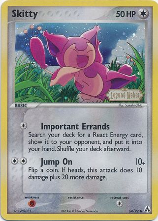 Skitty (64/92) (Stamped) [EX: Legend Maker] Pokémon