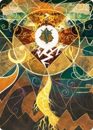 Lightning Bolt Art Card [Strixhaven: School of Mages Art Series] Magic: The Gathering
