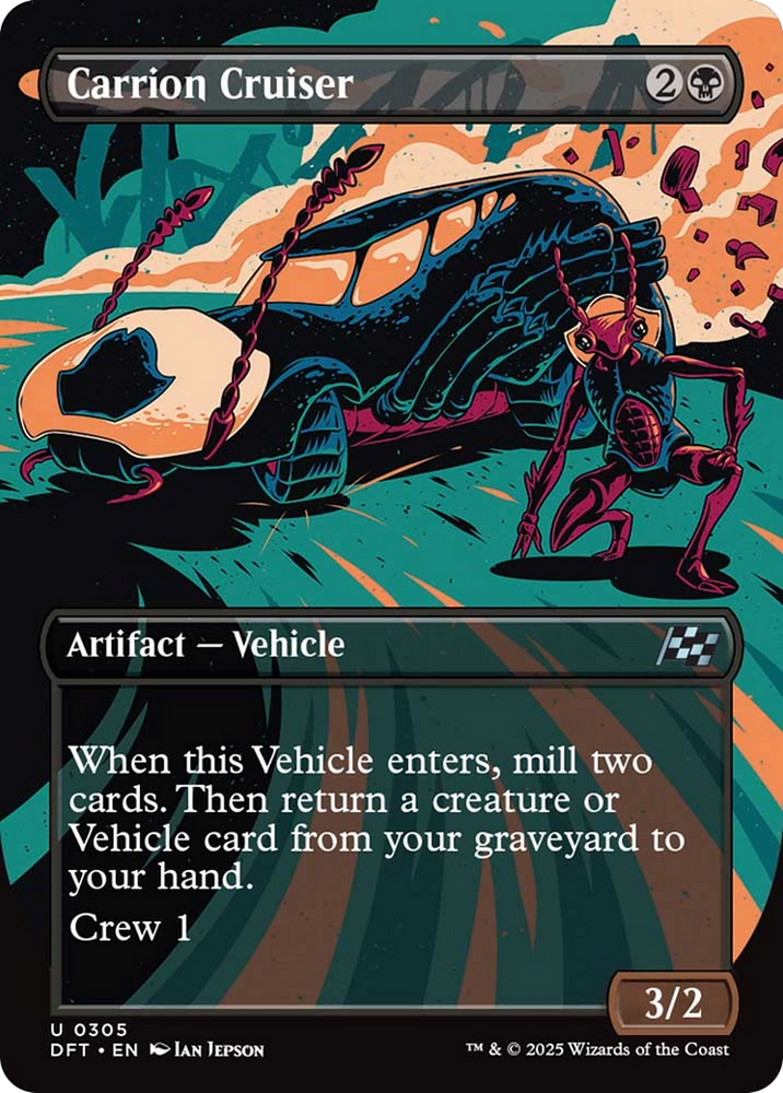 Carrion Cruiser (Borderless) [Aetherdrift] Magic: The Gathering